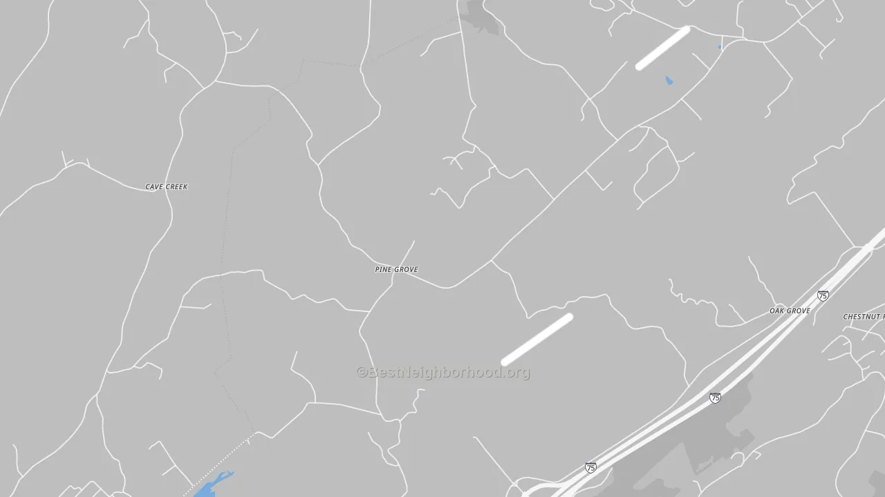 Transit Grade map of Pine Grove, TN