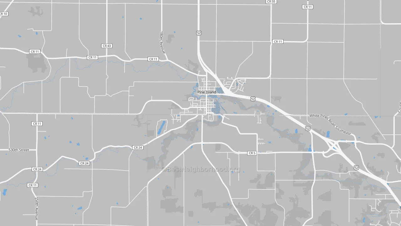Transit Grade map of Pine Island, MN