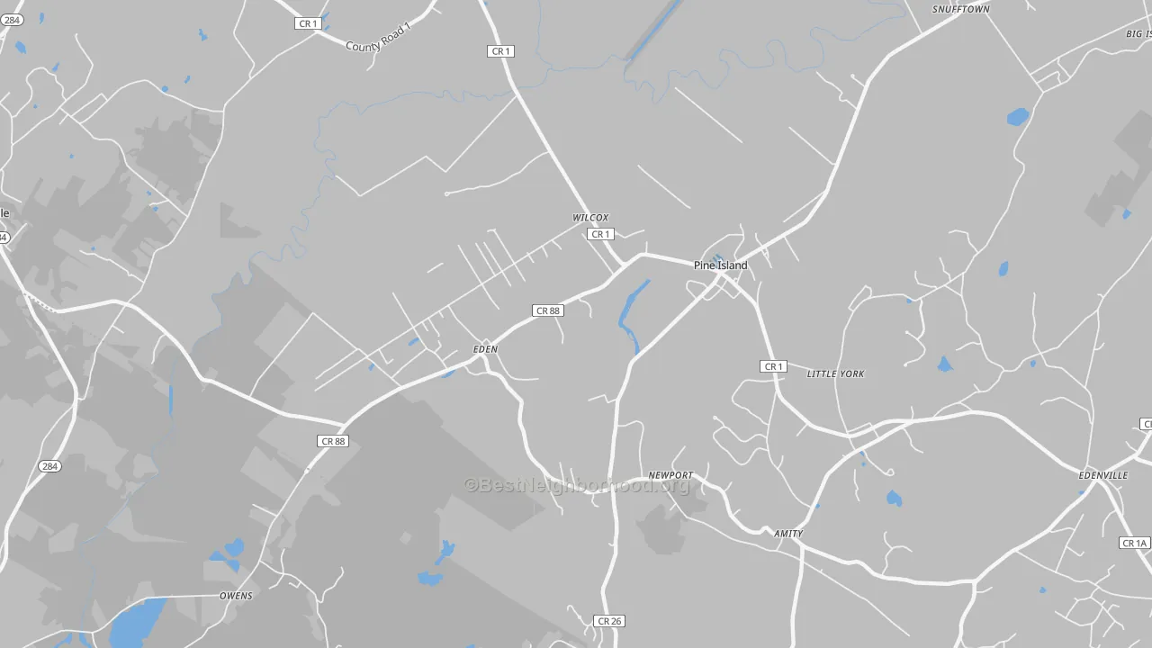 Transit Grade map of Pine Island, NY