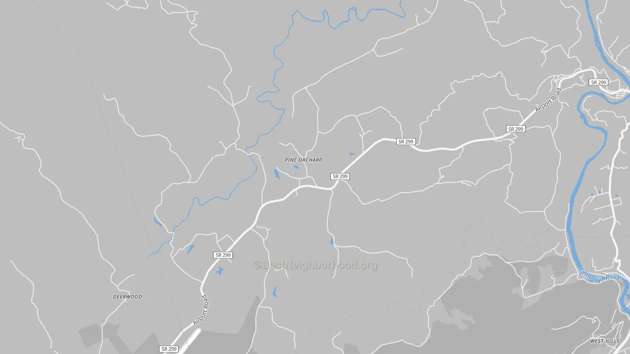 Transit Grade map of Pine Orchard, TN