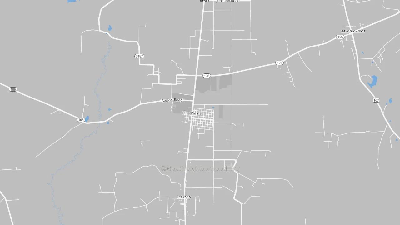 Transit Grade map of Pine Prairie, LA