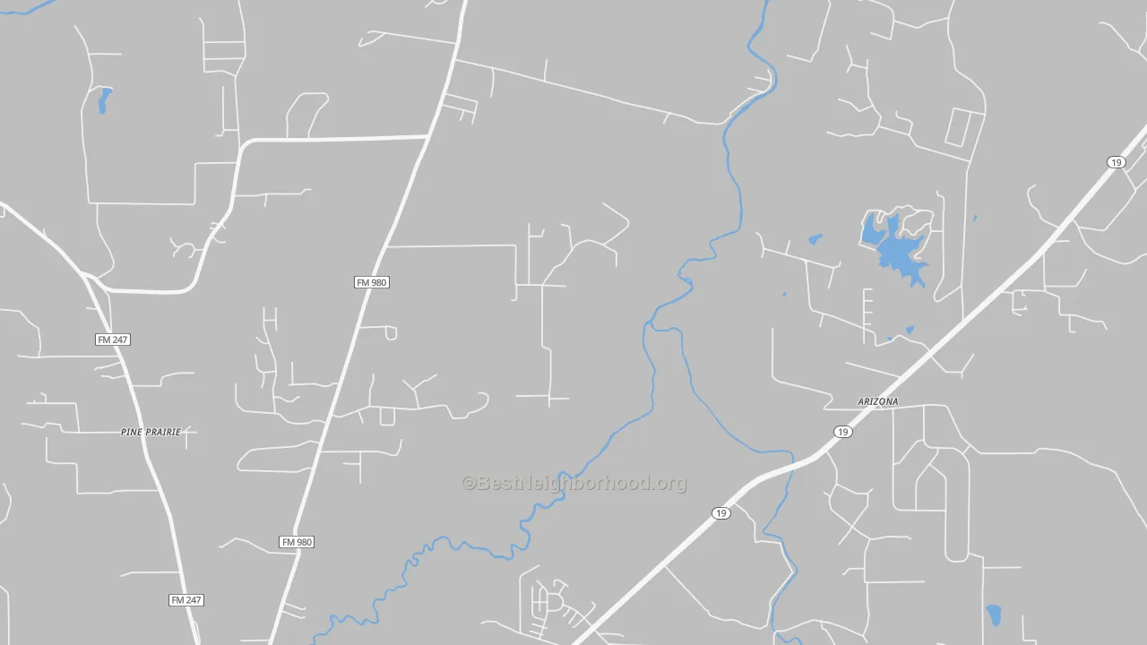 Transit Grade map of Pine Prairie, TX