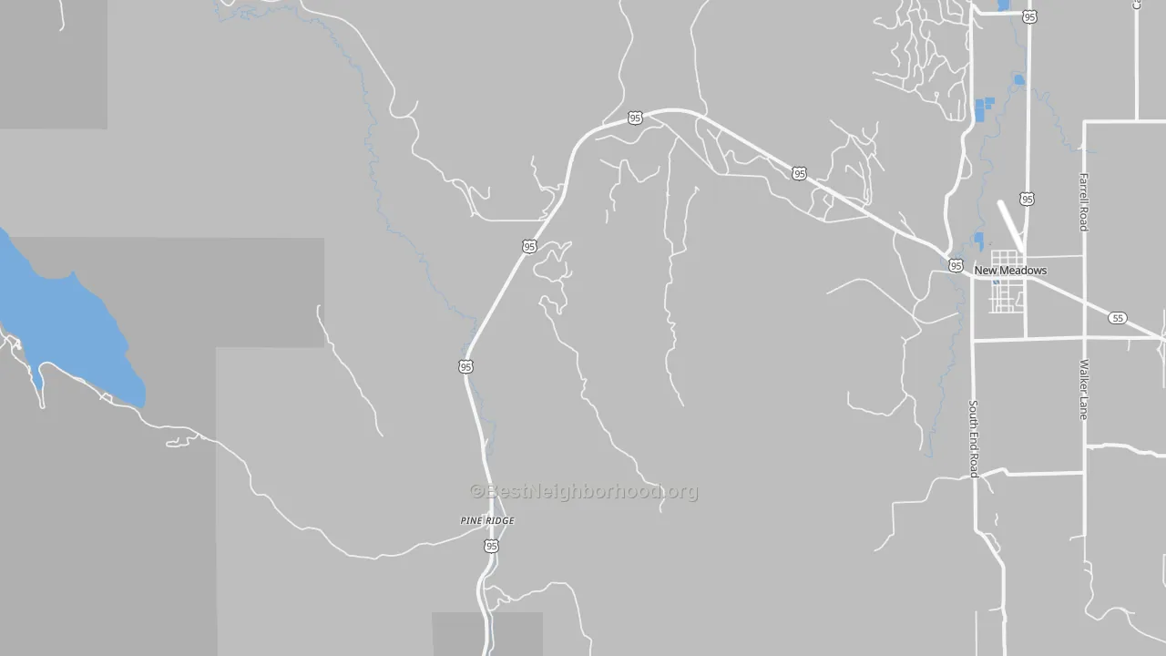 Transit Grade map of Pine Ridge, ID