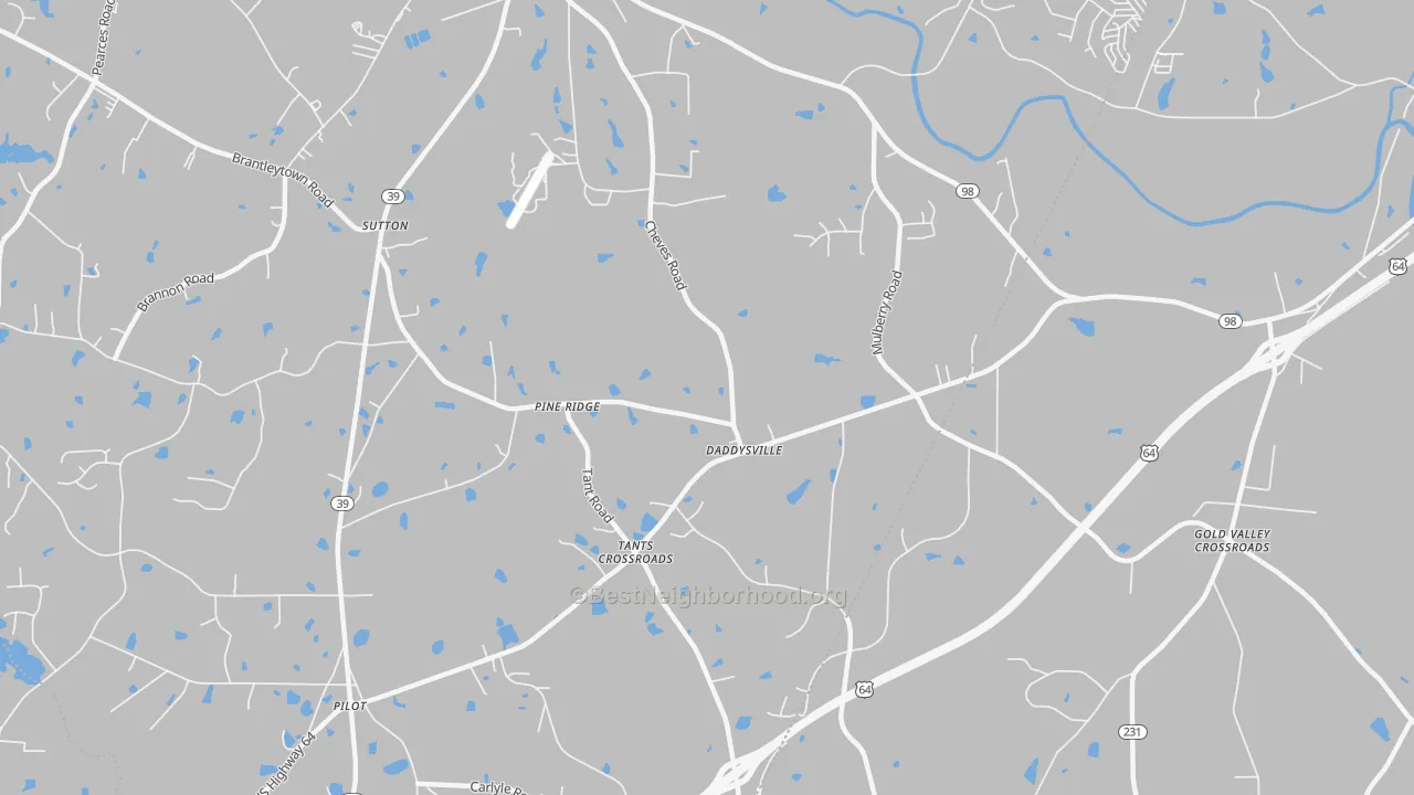 Transit Grade map of Pine Ridge, NC