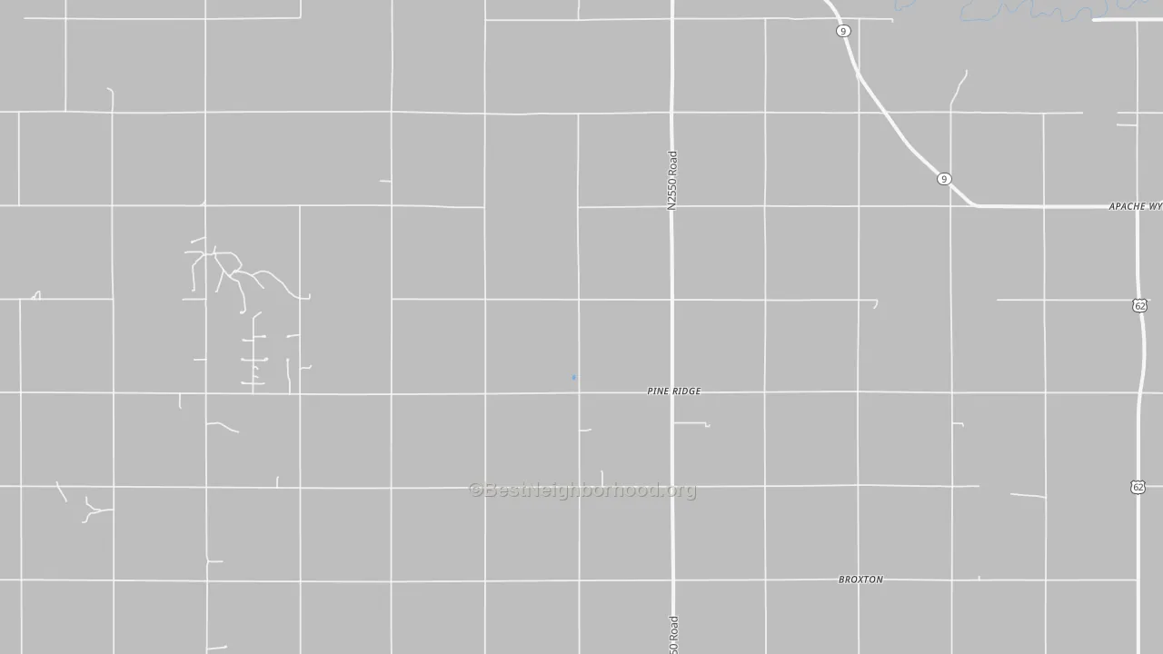 Transit Grade map of Pine Ridge, OK