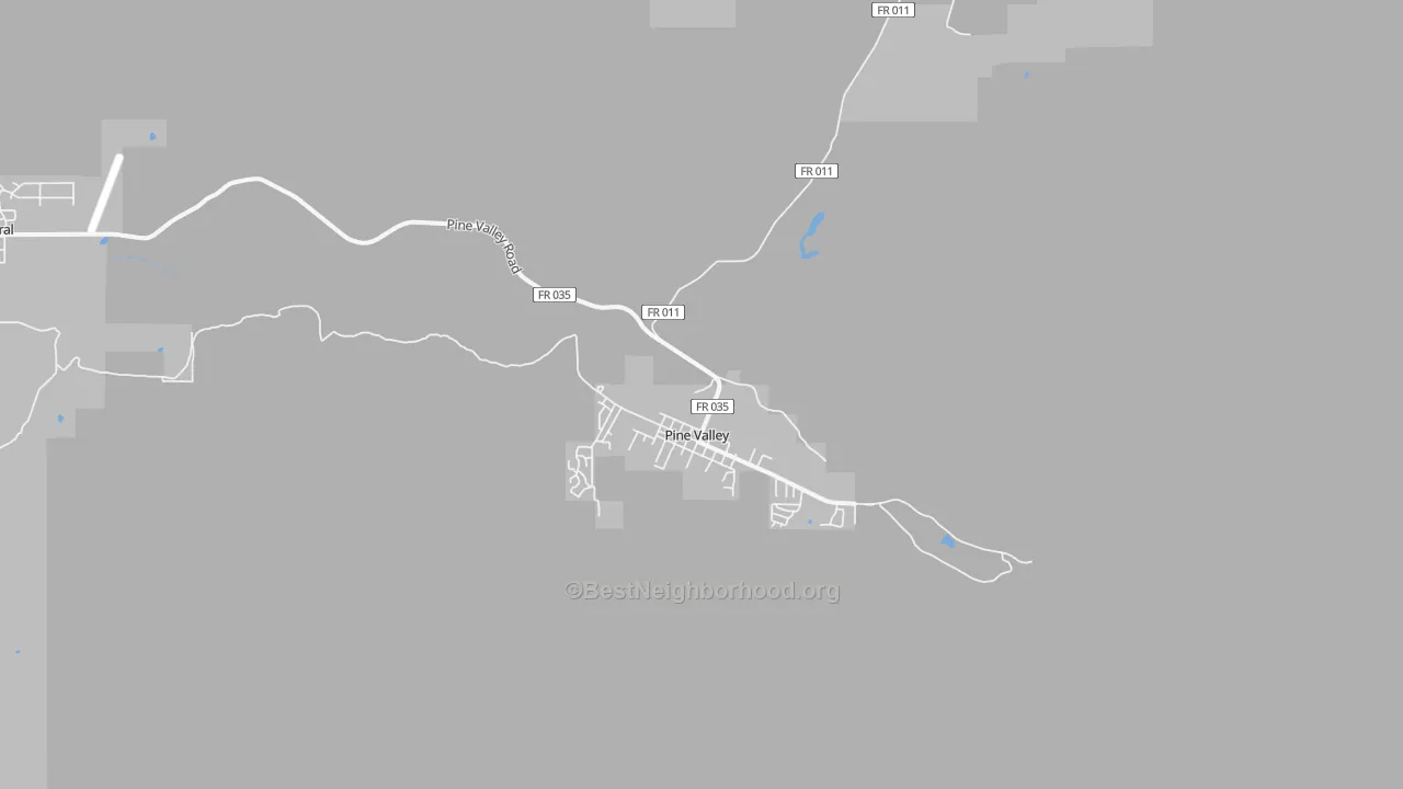 Transit Grade map of Pine Valley, UT