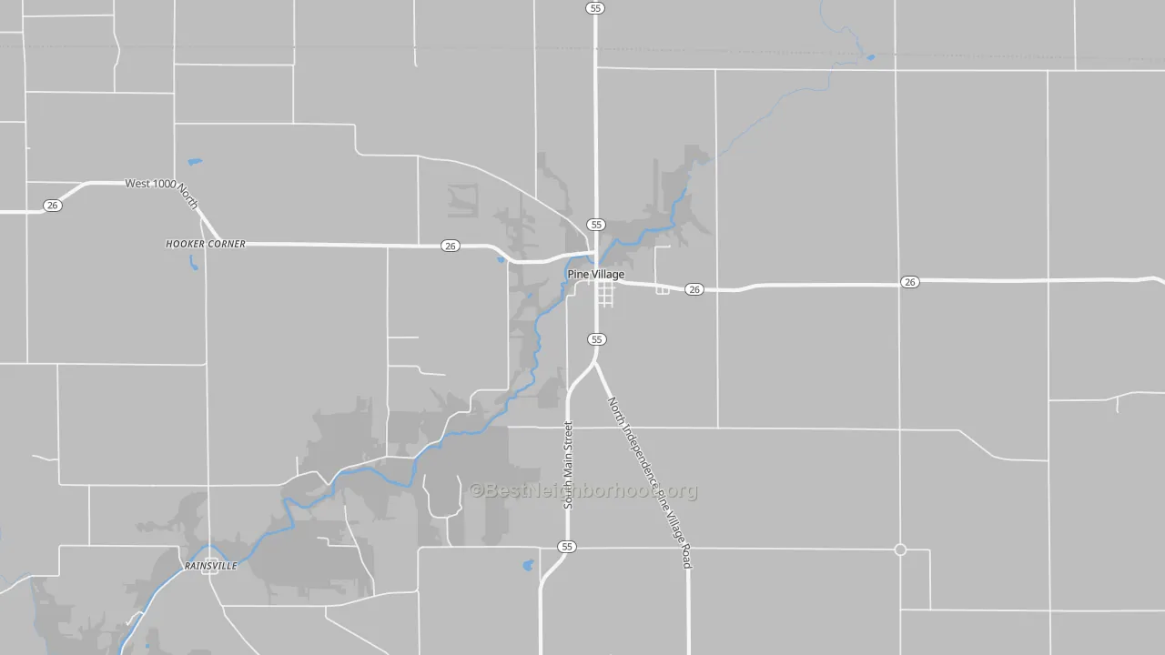Transit Grade map of Pine Village, IN
