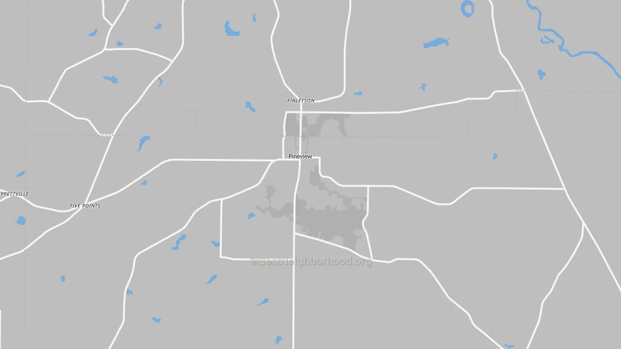 Transit Grade map of Pineview, GA