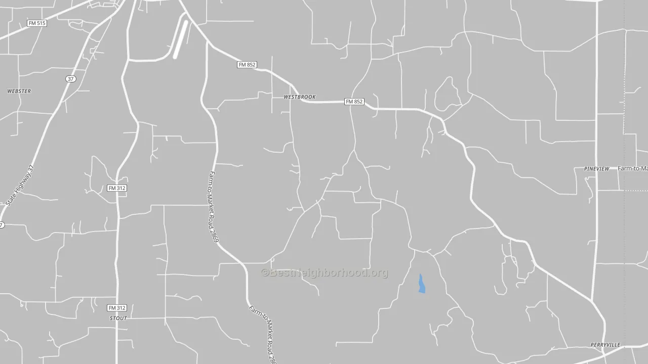 Transit Grade map of Pineview, TX