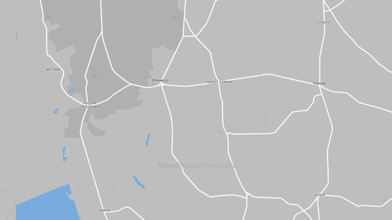 Transit Grade map of Pinewood, SC