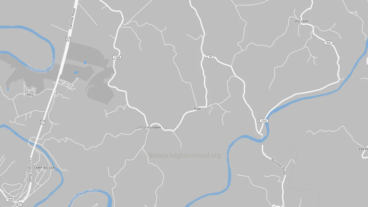 Transit Grade map of Pink, KY