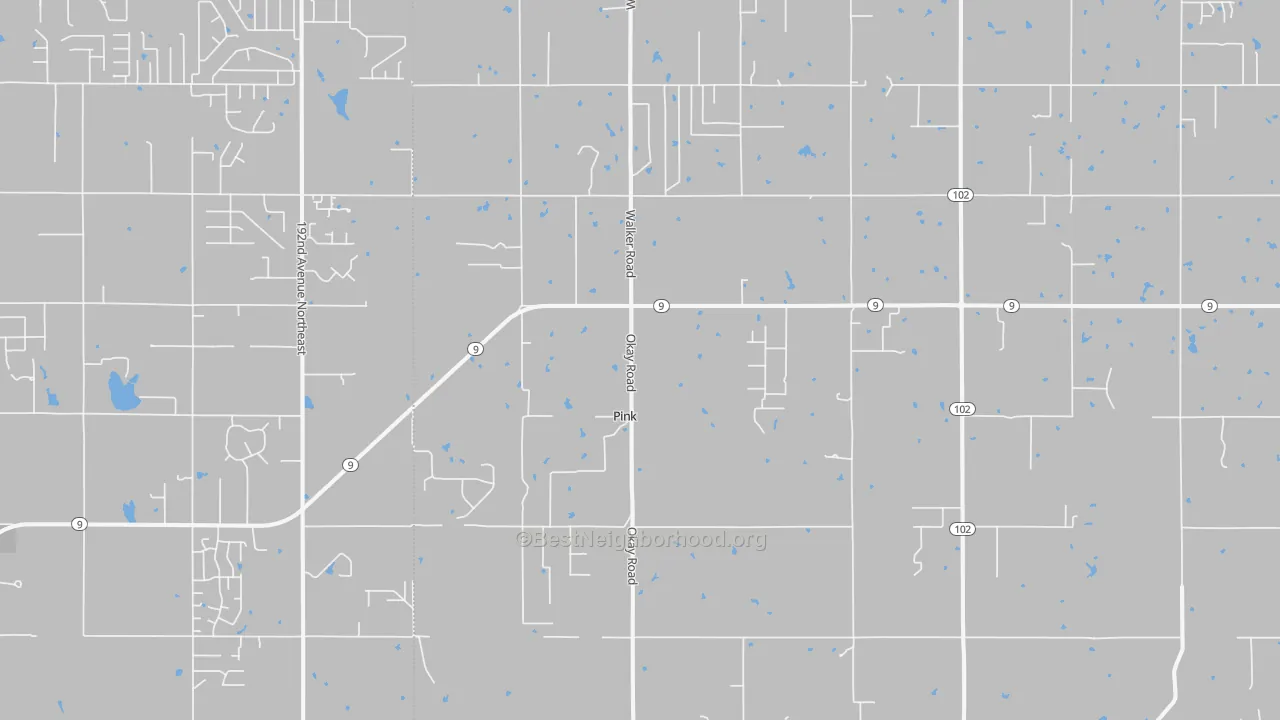 Transit Grade map of Pink, OK