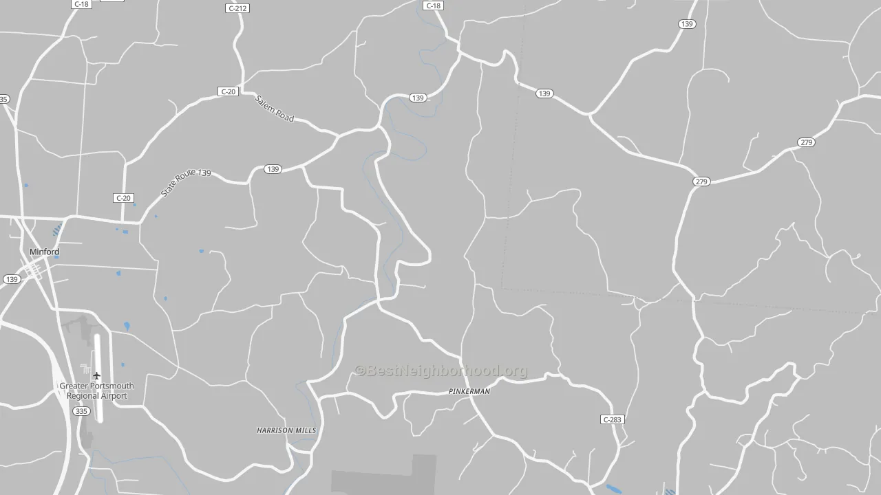 Transit Grade map of Pinkerman, OH