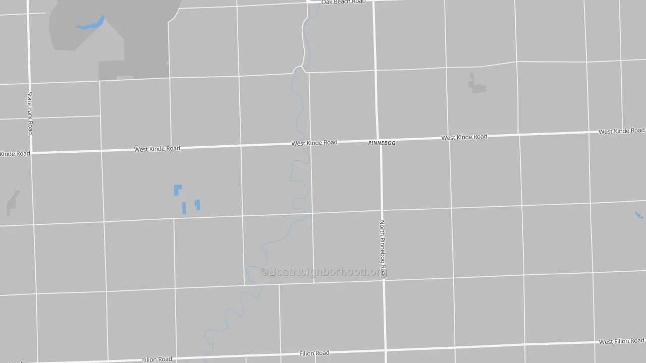 Transit Grade map of Pinnebog, MI