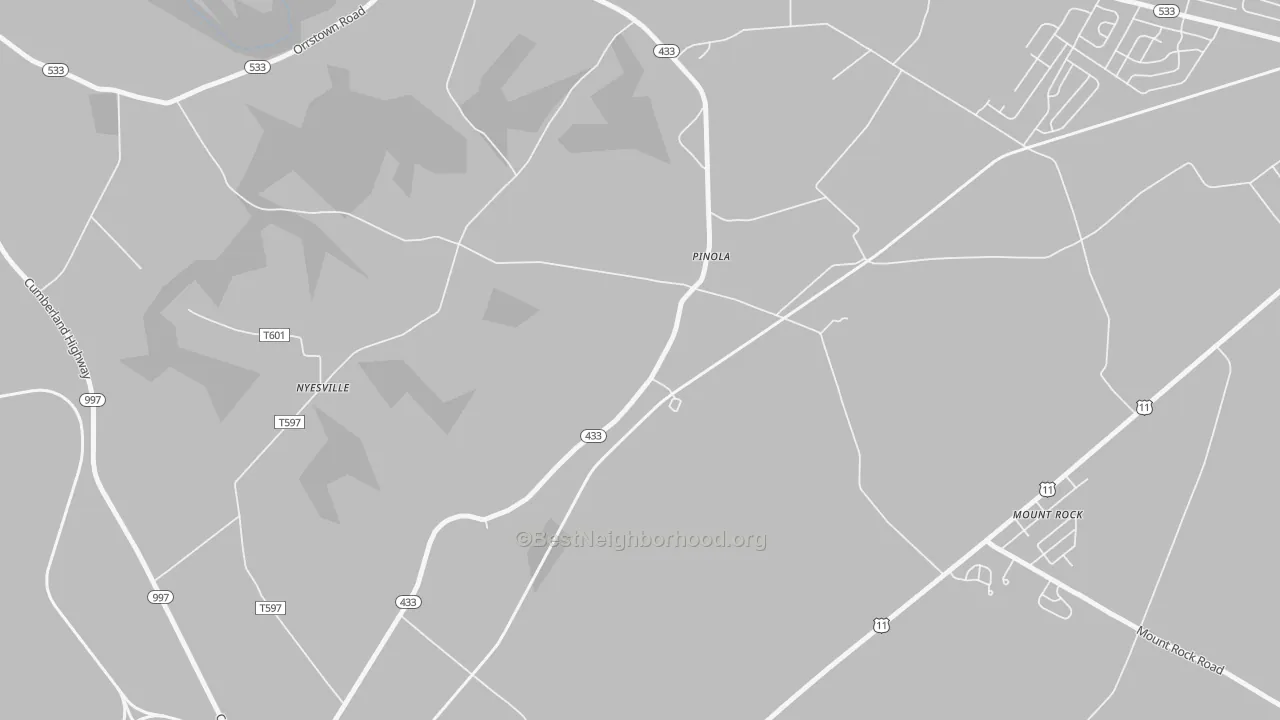 Transit Grade map of Pinola, PA