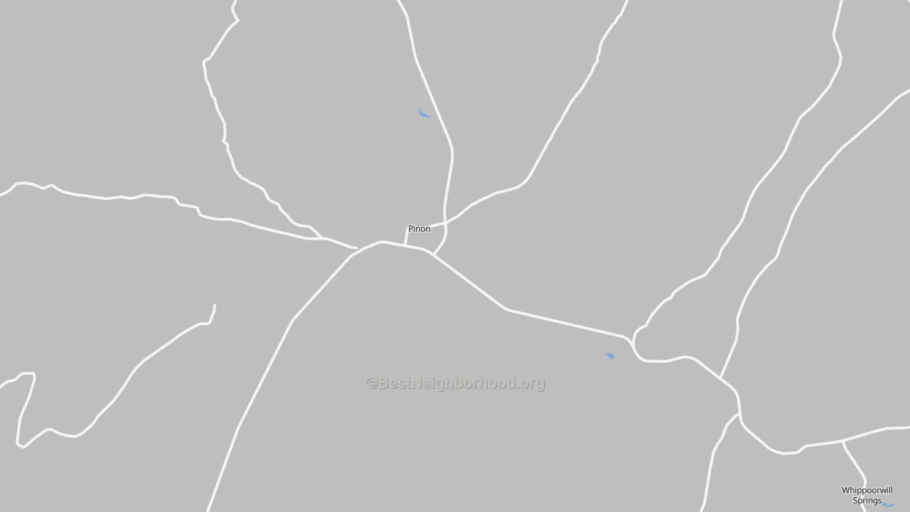 Transit Grade map of Pinon, AZ