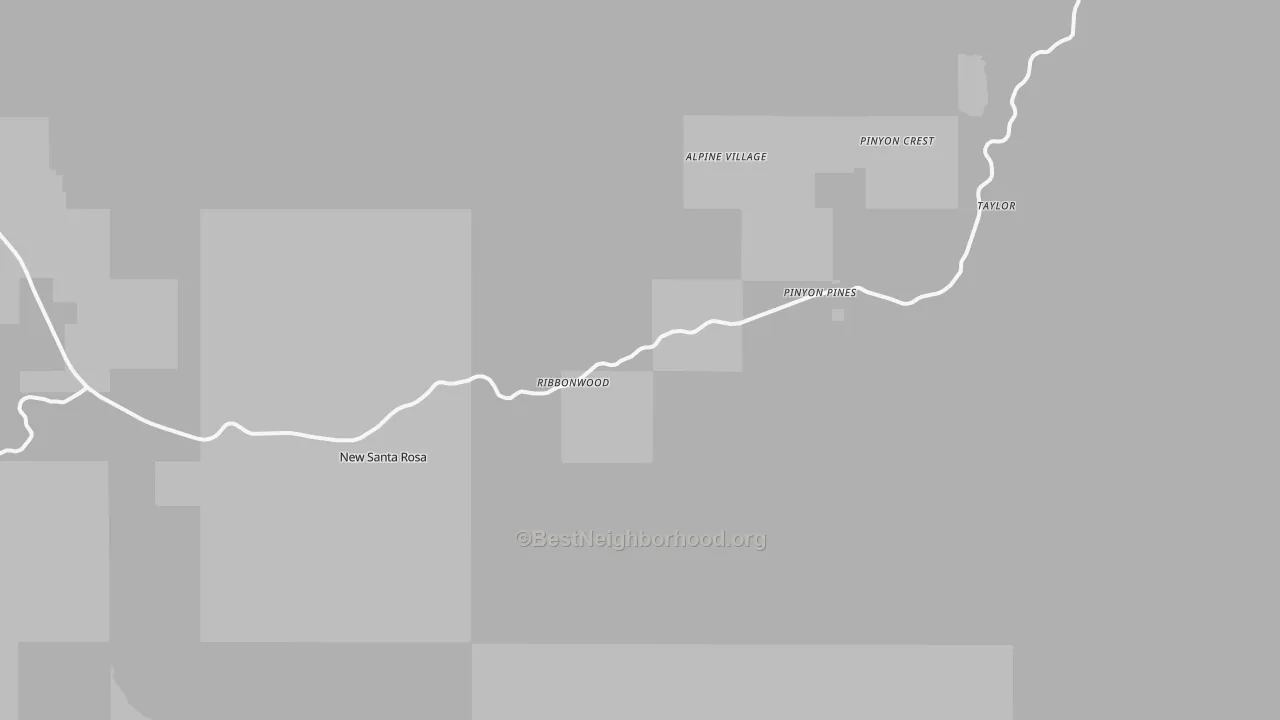 Transit Grade map of Pinyon Pines, CA