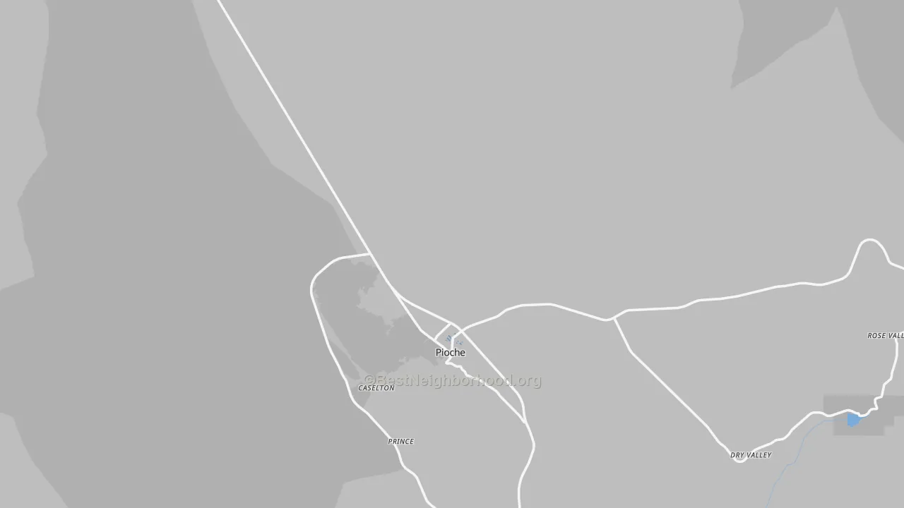 Transit Grade map of Pioche, NV