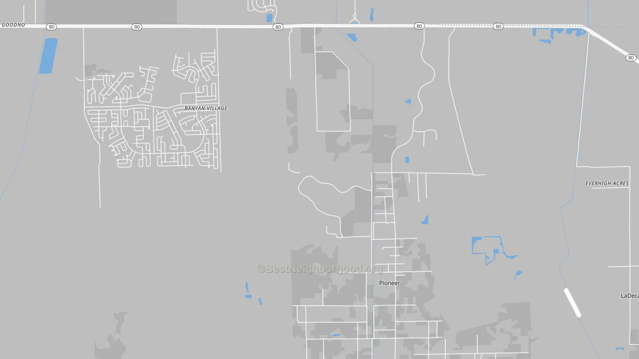 Transit Grade map of Pioneer, FL