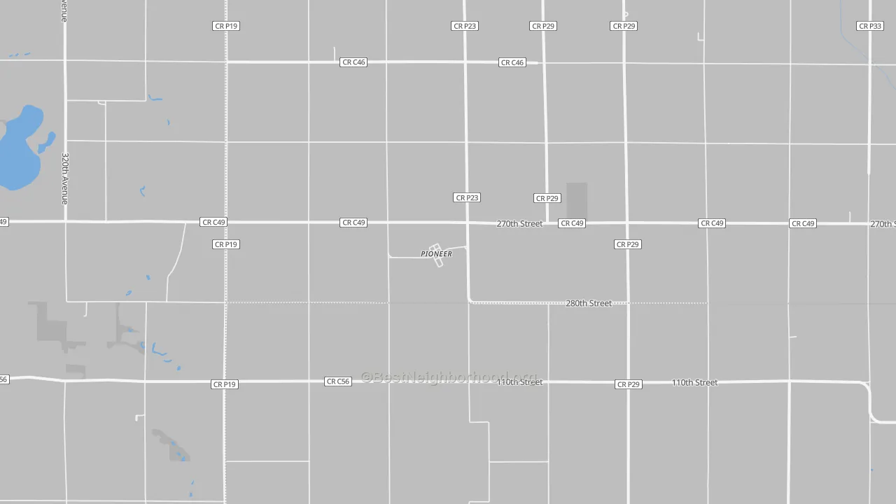 Transit Grade map of Pioneer, IA