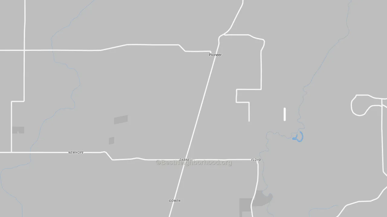 Transit Grade map of Pioneer, LA