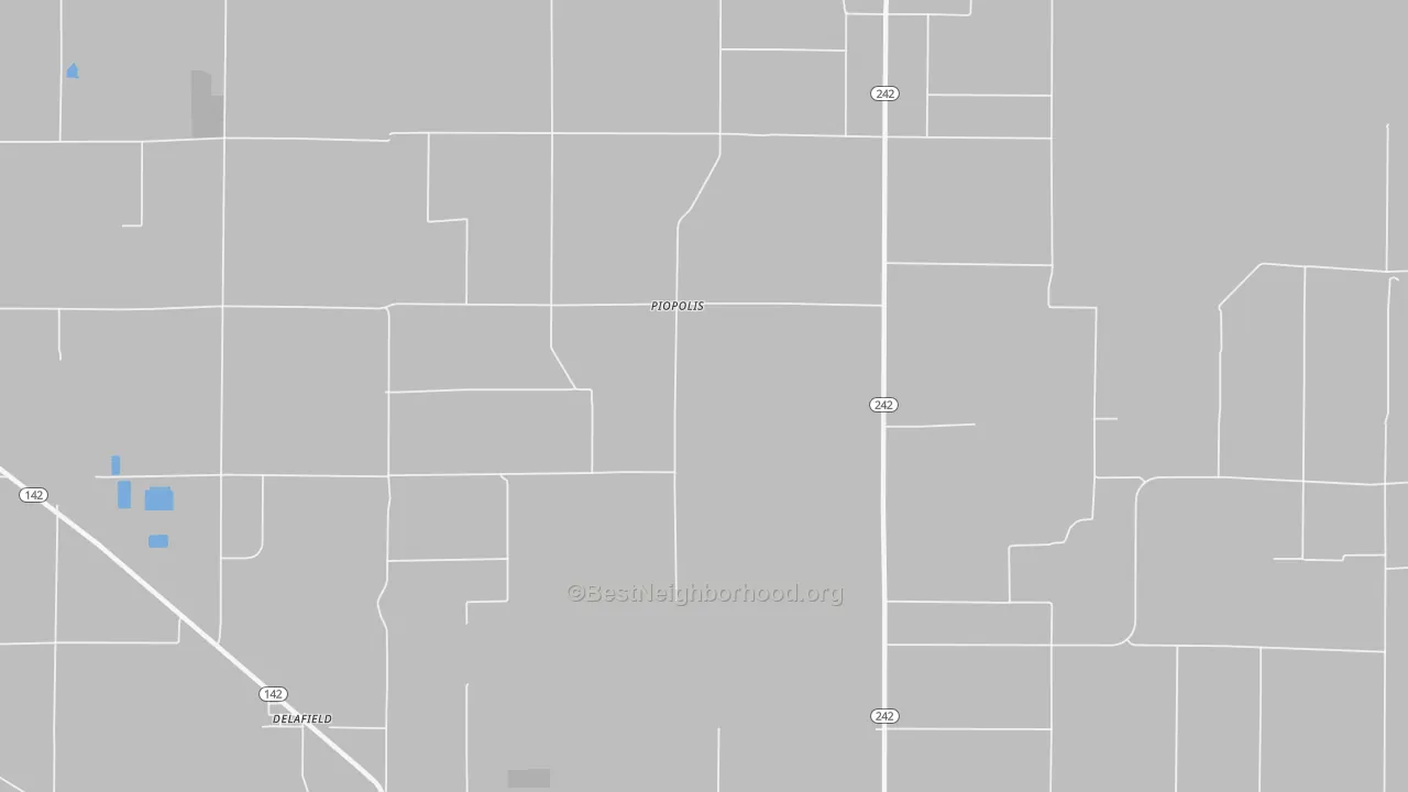 Transit Grade map of Piopolis, IL