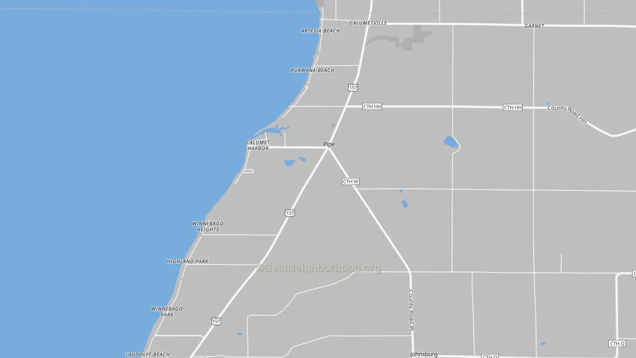 Transit Grade map of Pipe, WI