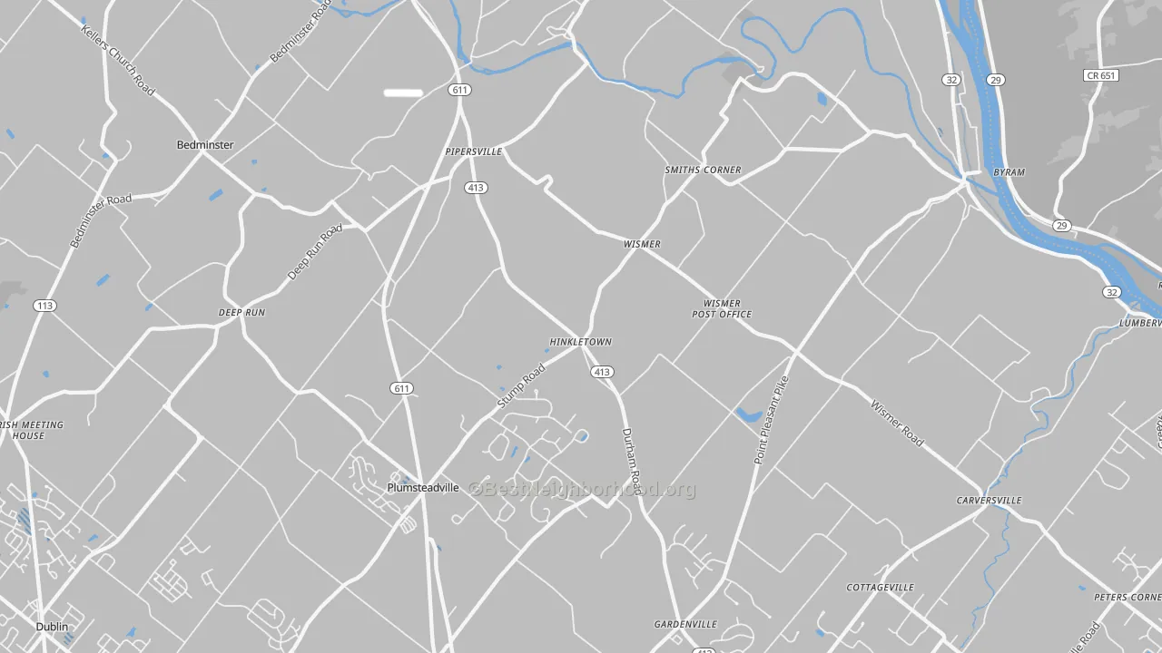 Transit Grade map of Pipersville, PA
