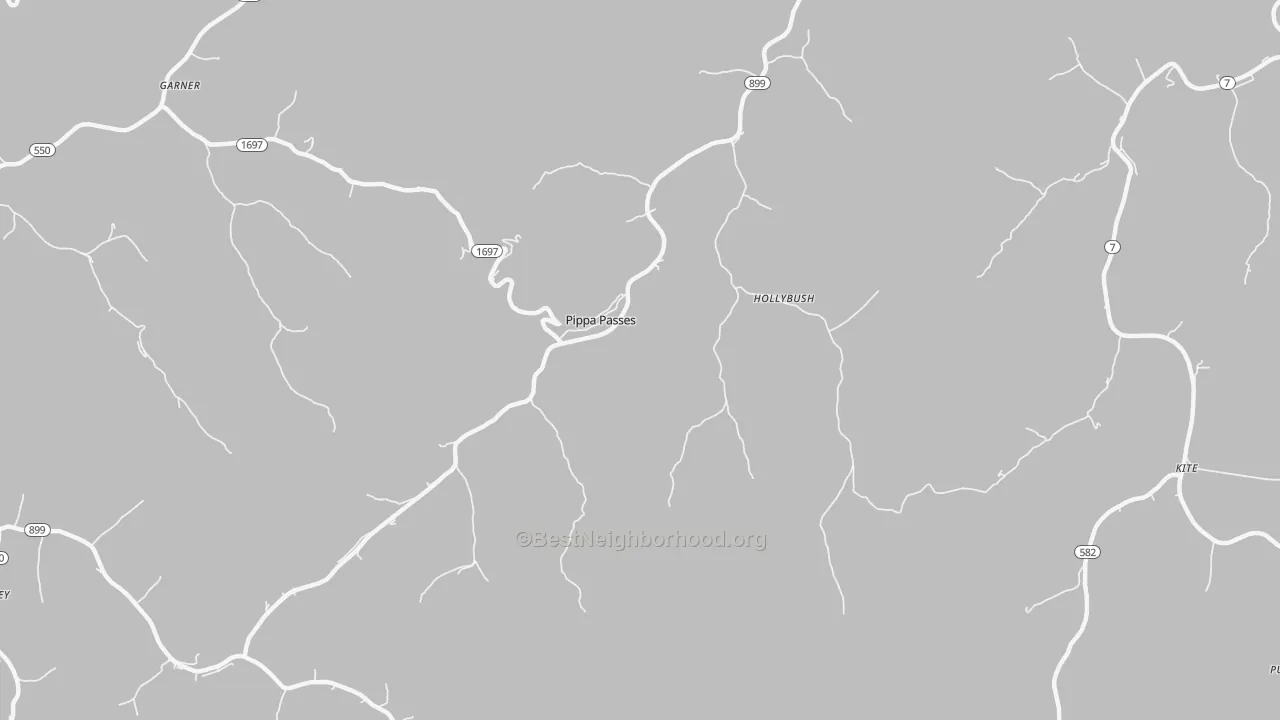 Transit Grade map of Pippa Passes, KY