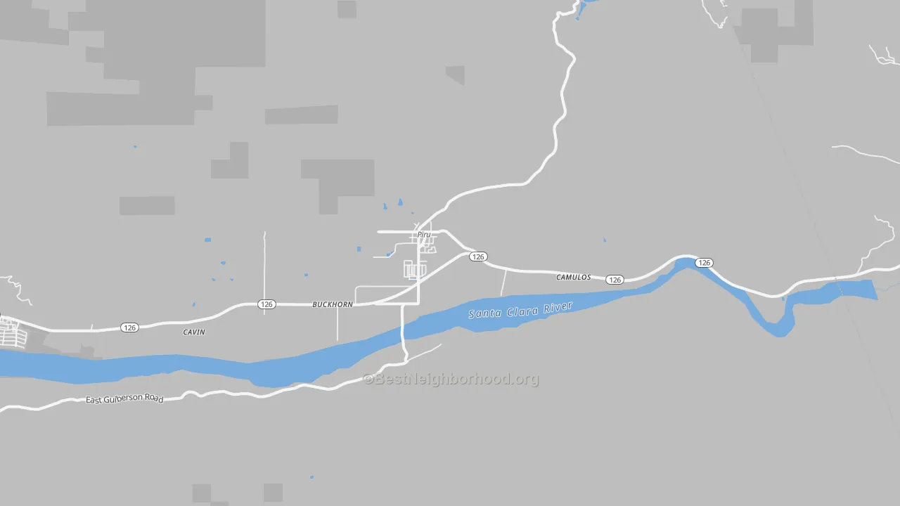 Transit Grade map of Piru, CA