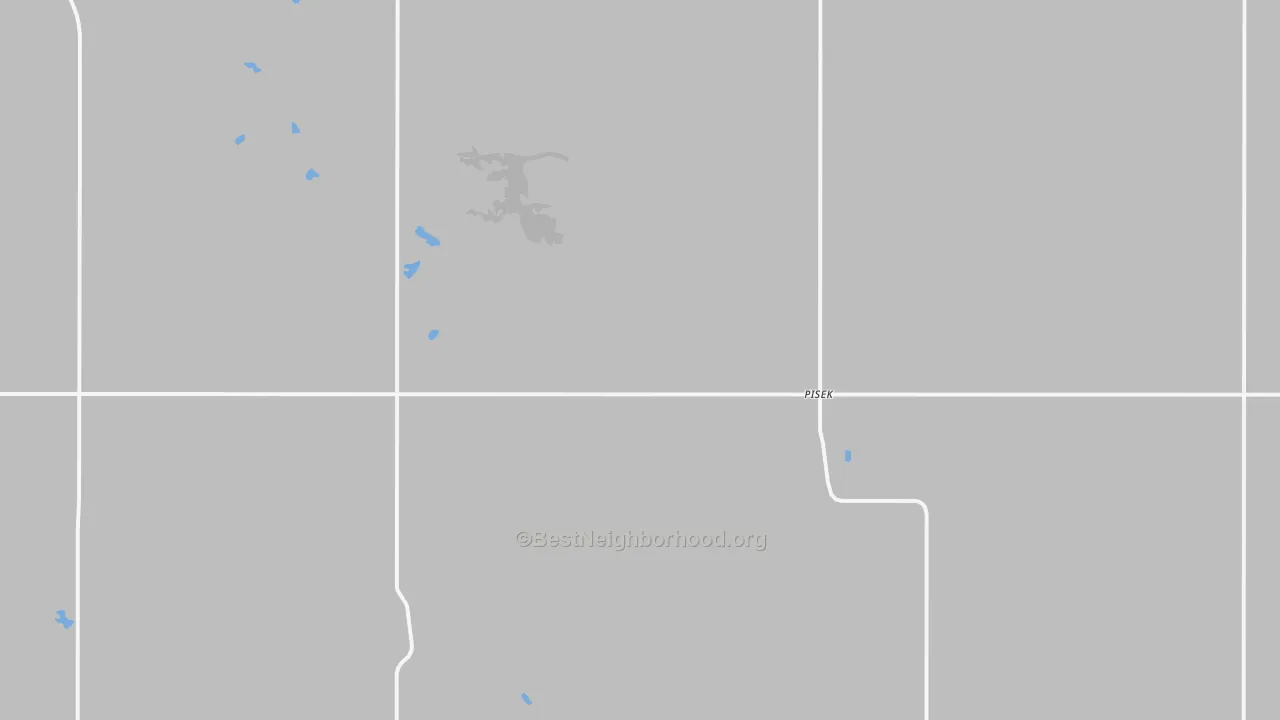 Transit Grade map of Pisek, ND