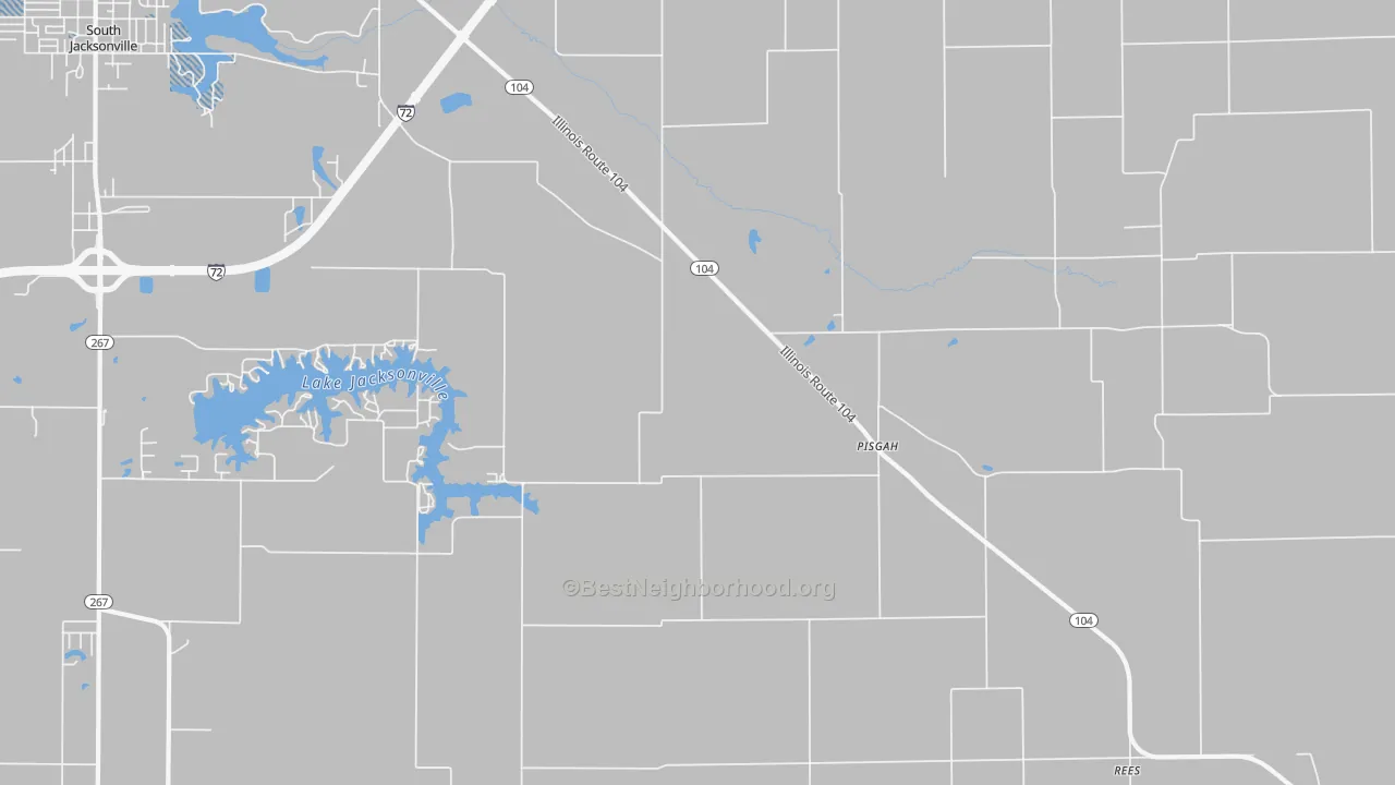 Transit Grade map of Pisgah, IL