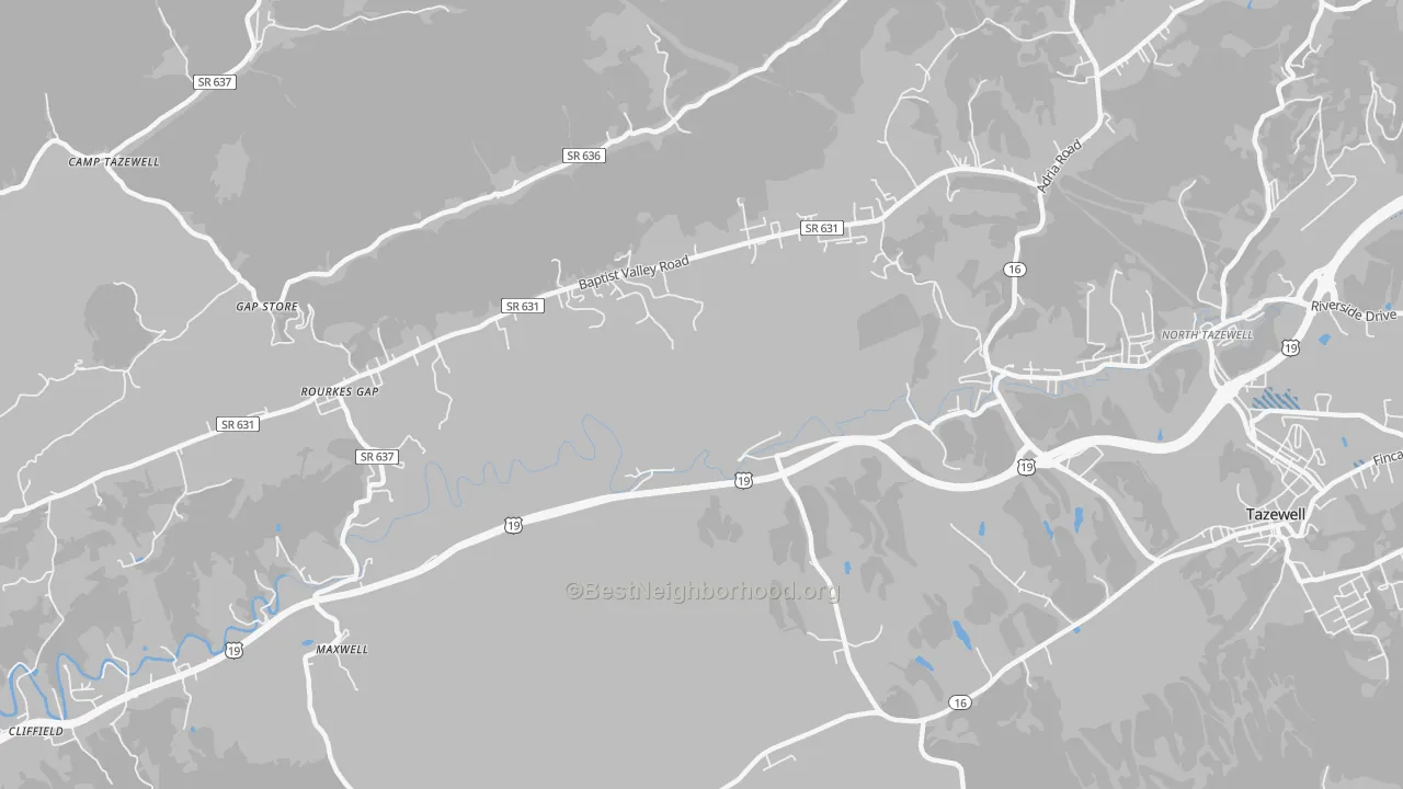 Transit Grade map of Pisgah, VA