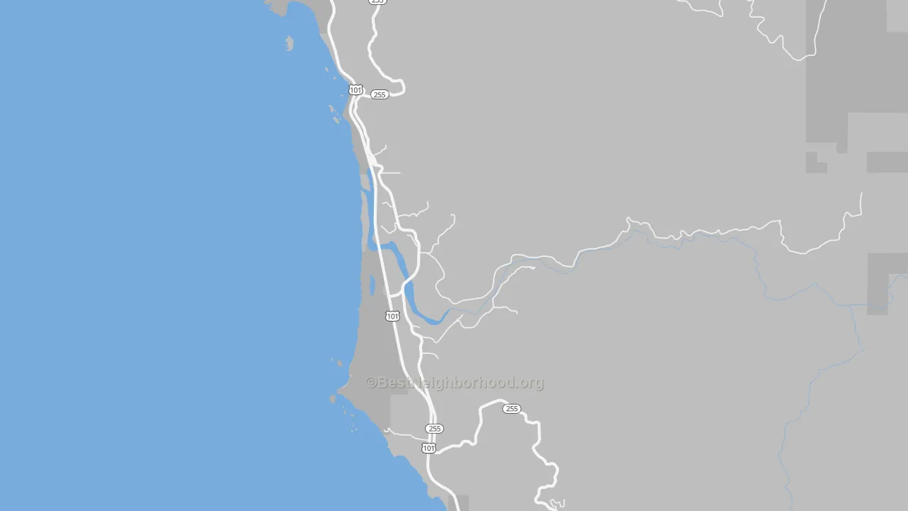 Transit Grade map of Pistol River, OR