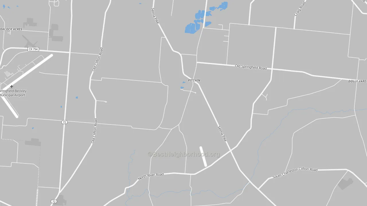 Transit Grade map of Pitchin, OH