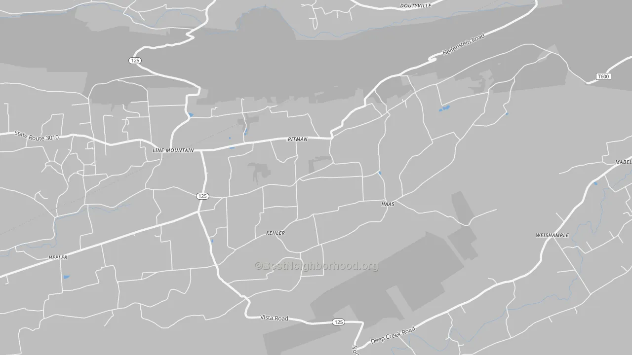 Transit Grade map of Pitman, PA