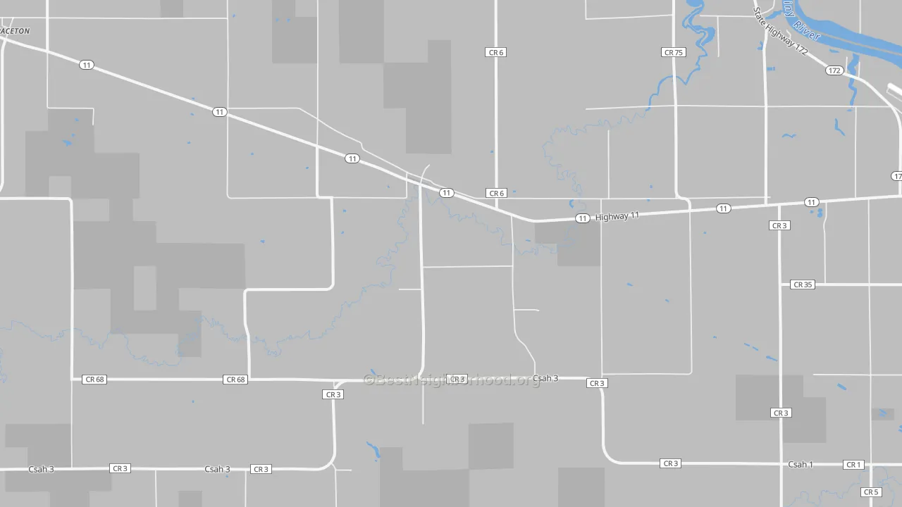 Transit Grade map of Pitt, MN