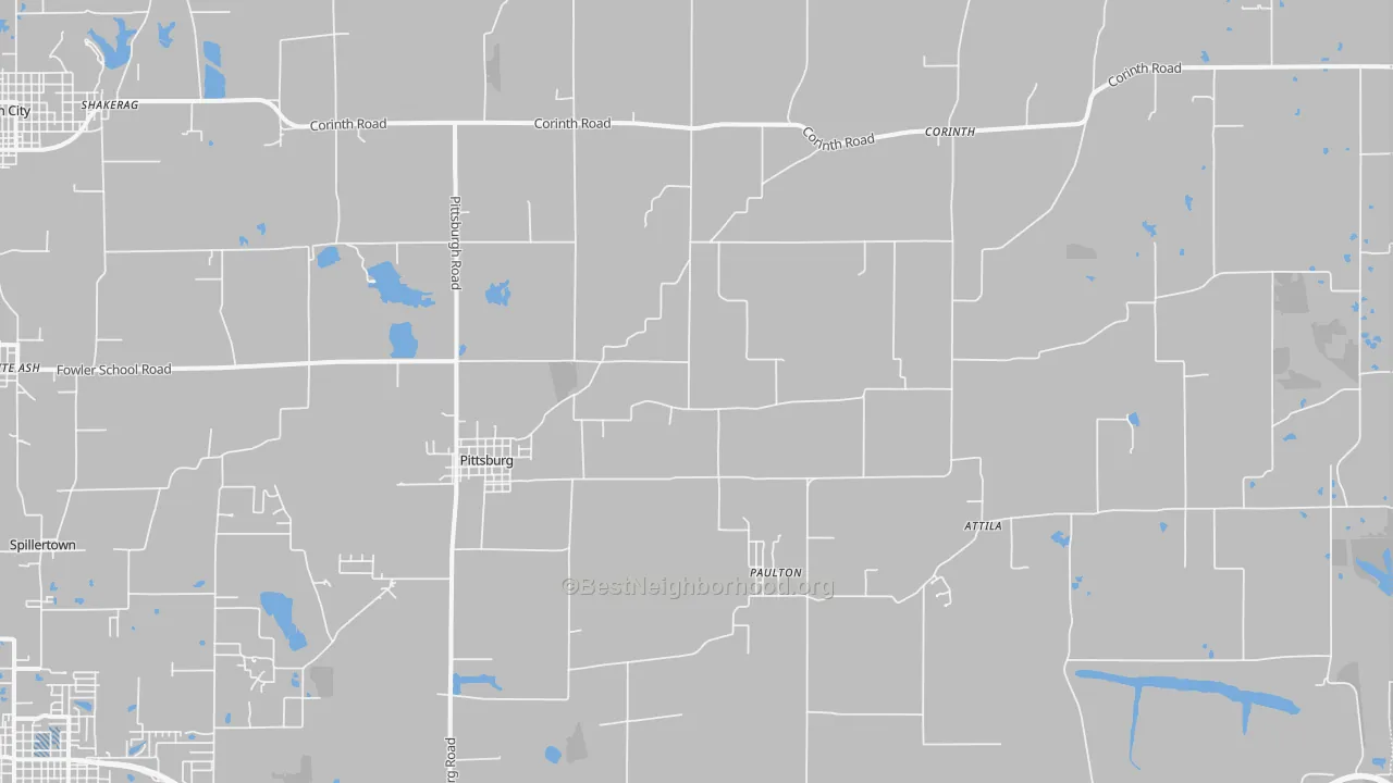 Transit Grade map of Pittsburg, IL