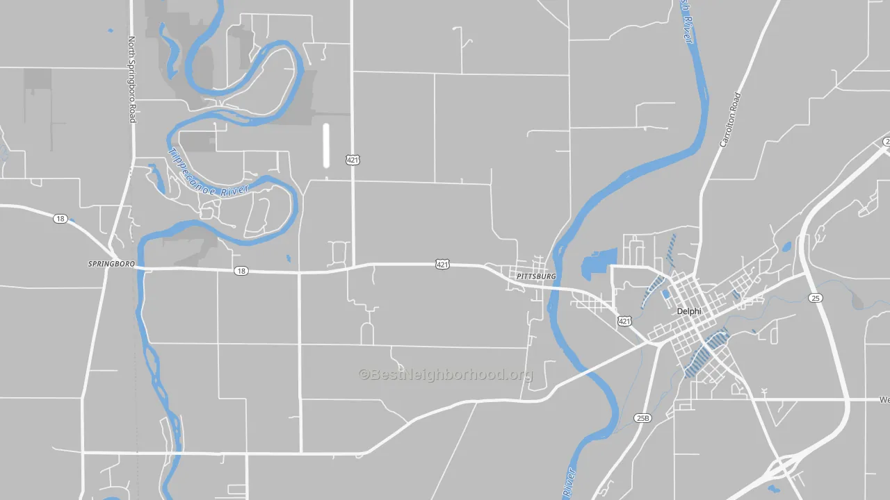 Transit Grade map of Pittsburg, IN