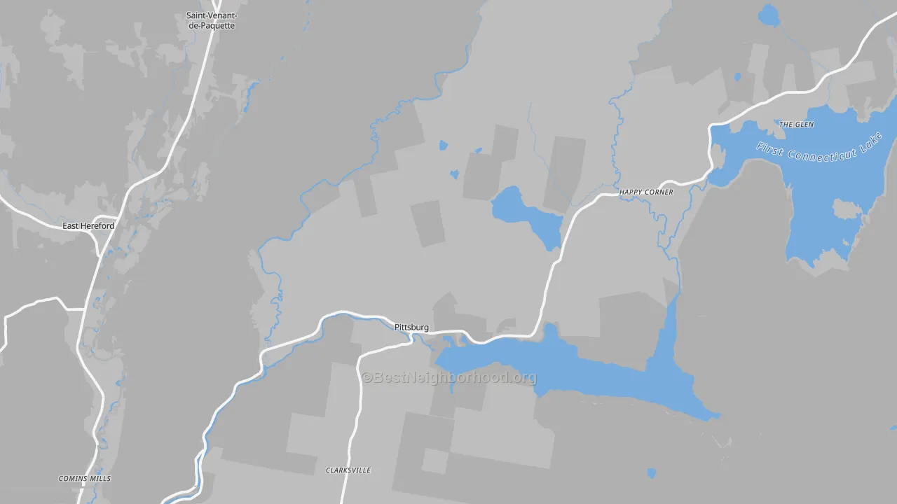 Transit Grade map of Pittsburg, NH