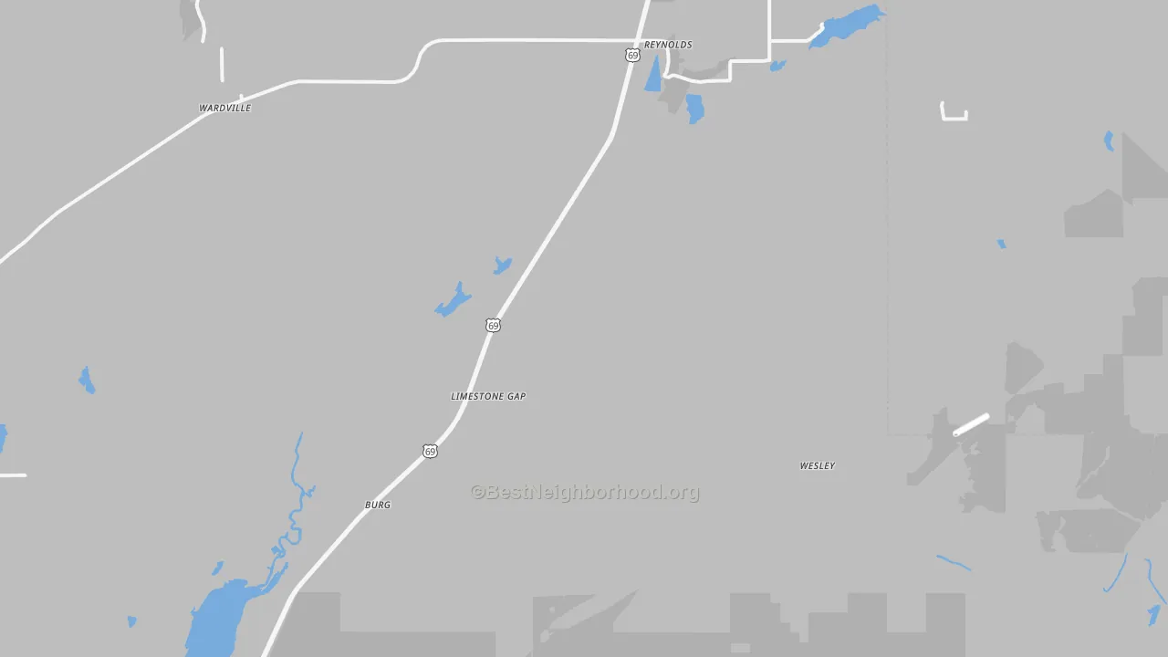 Transit Grade map of Pittsburg, OK