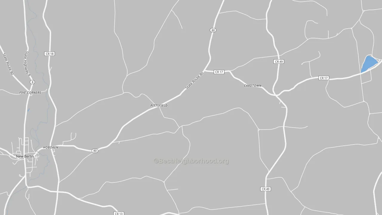 Transit Grade map of Pittsfield, NY