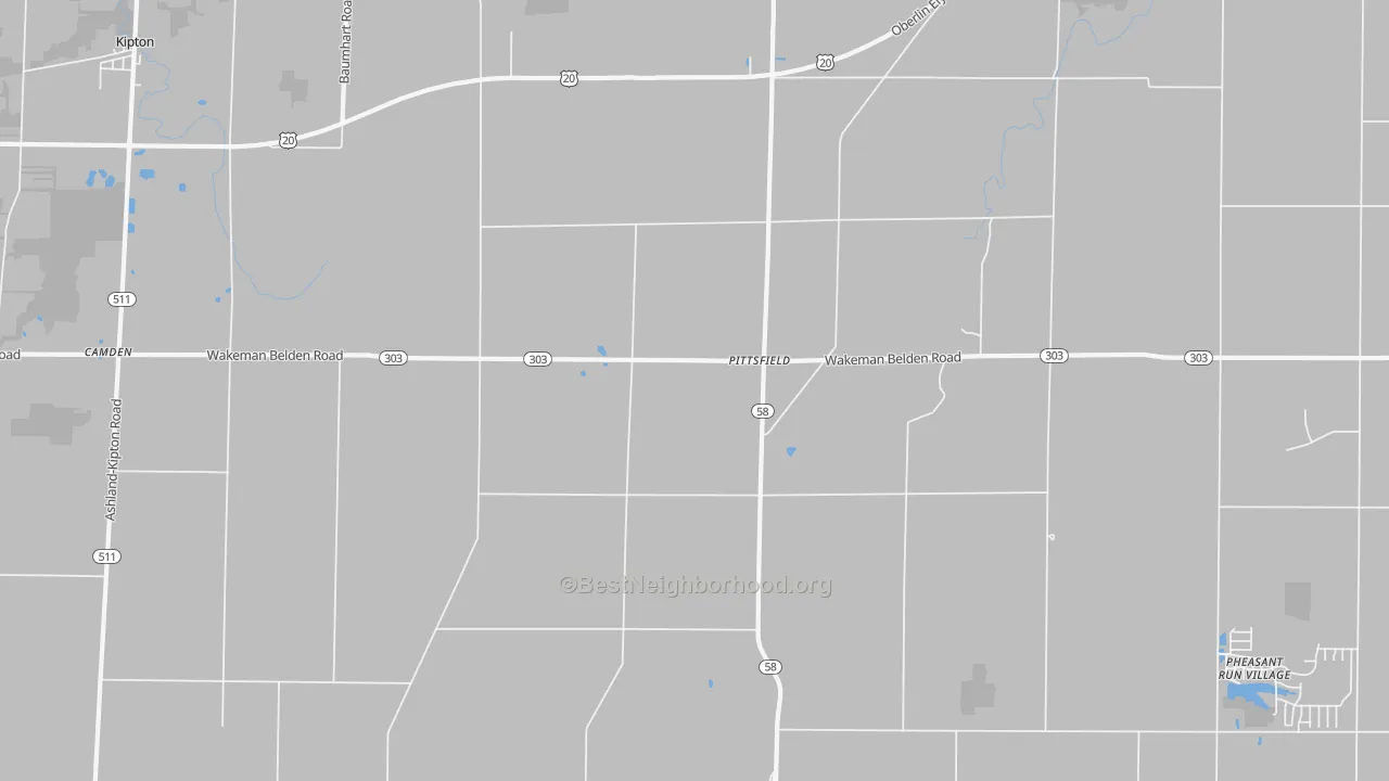 Transit Grade map of Pittsfield, OH