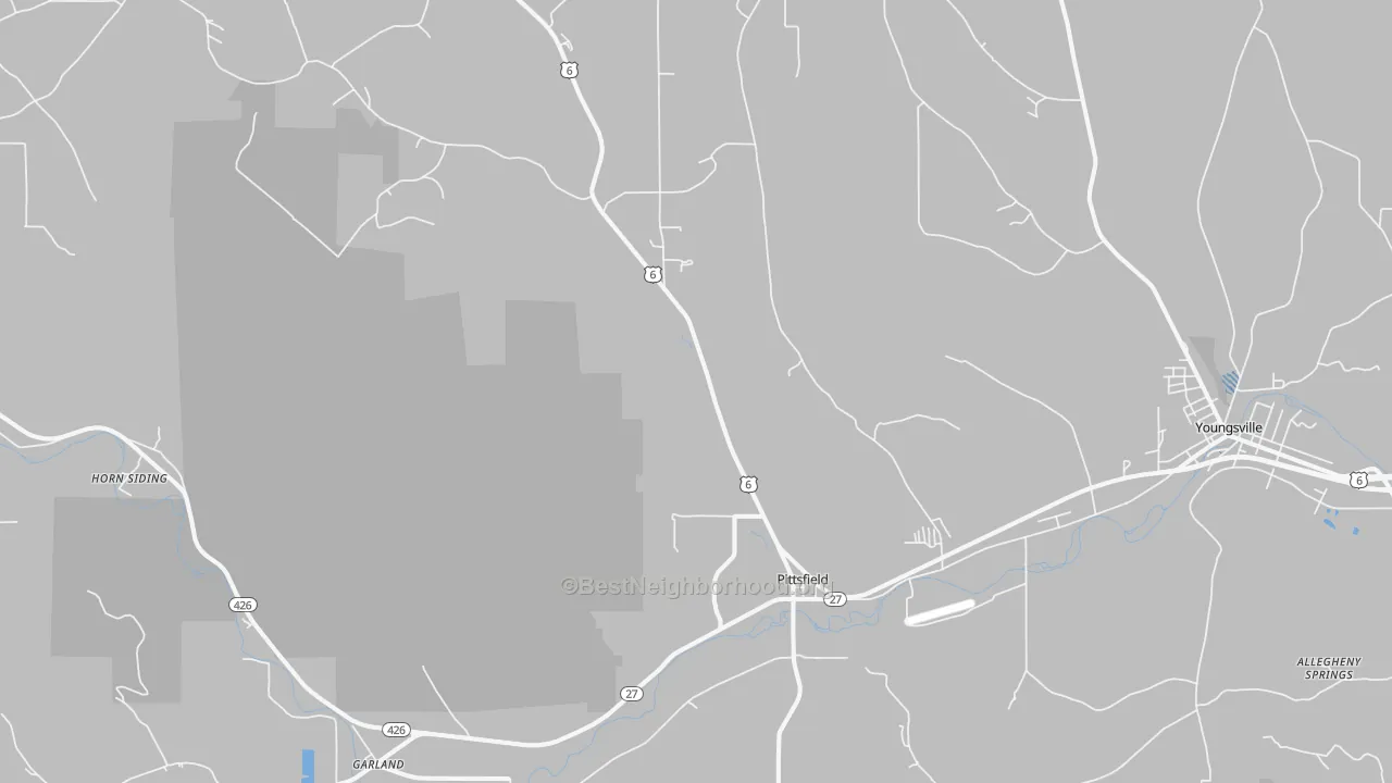 Transit Grade map of Pittsfield, PA