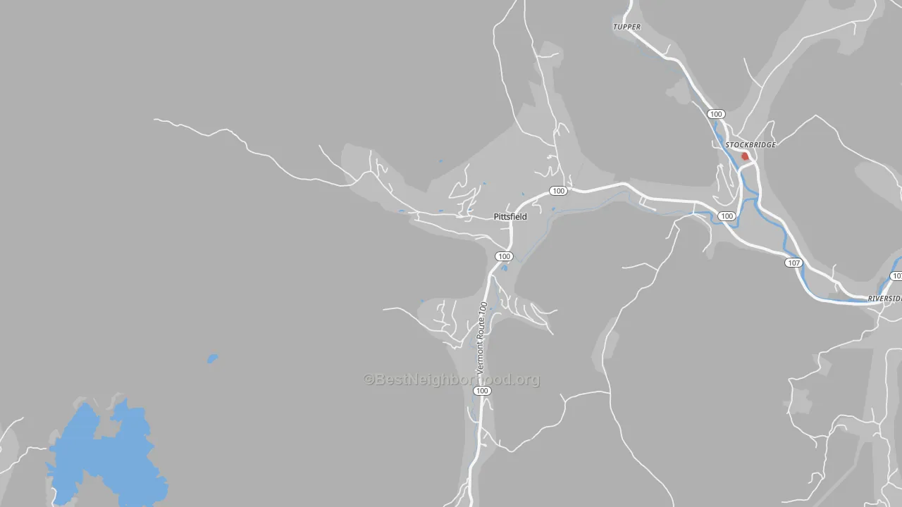 Transit Grade map of Pittsfield, VT