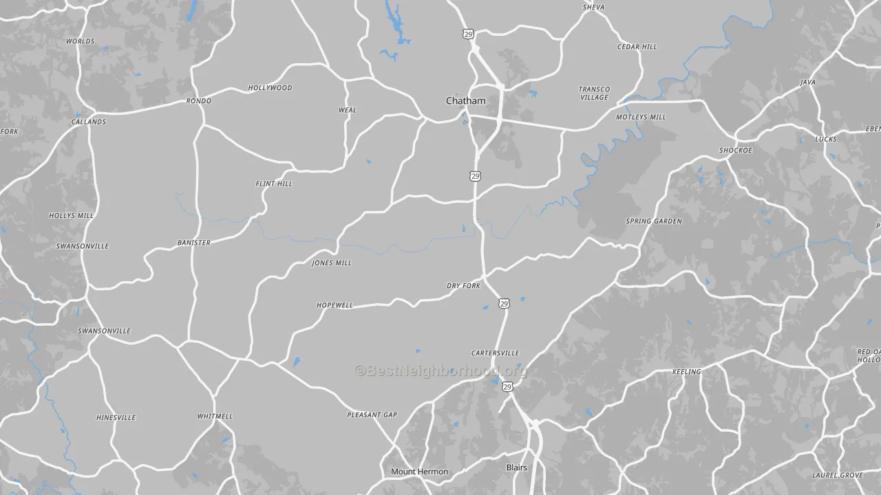Transit Grade map of Pittsylvania County, VA