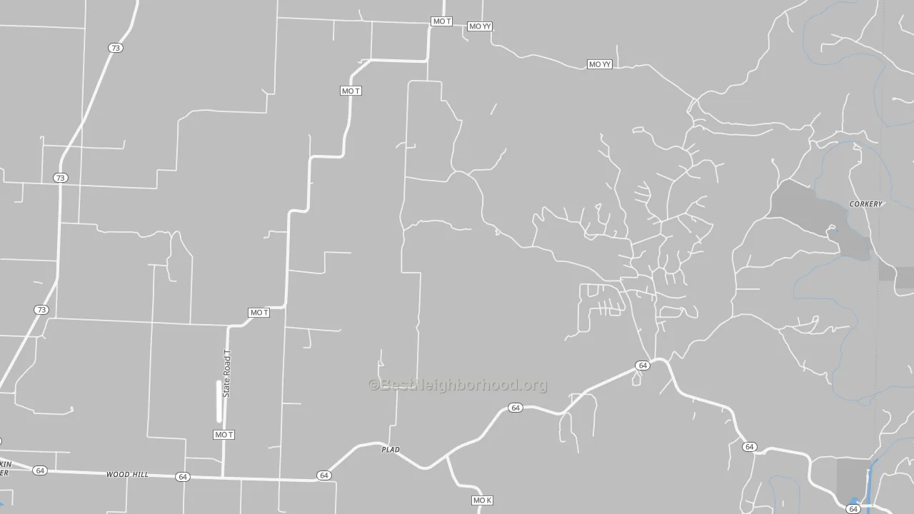 Transit Grade map of Plad, MO