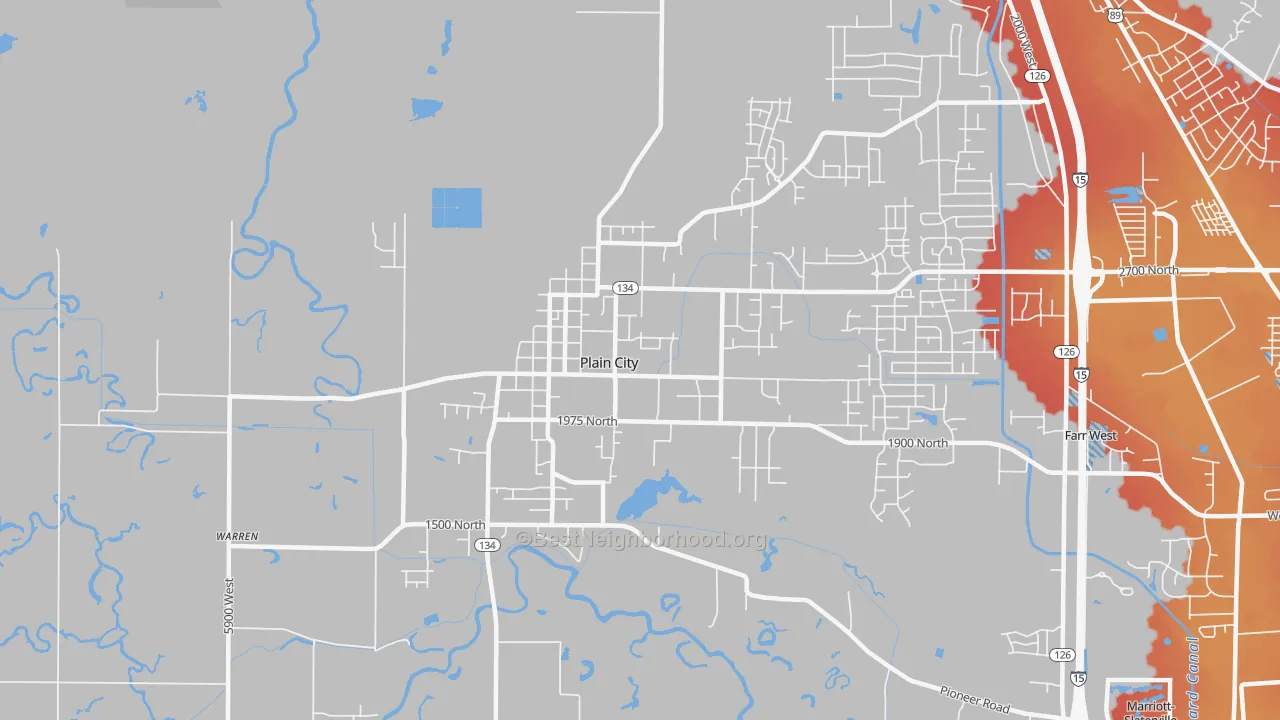 Transit Grade map of Plain City, UT
