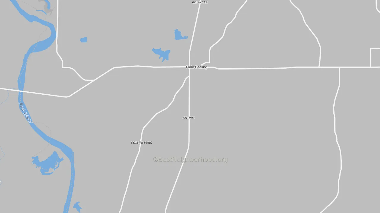 Transit Grade map of Plain Dealing, LA
