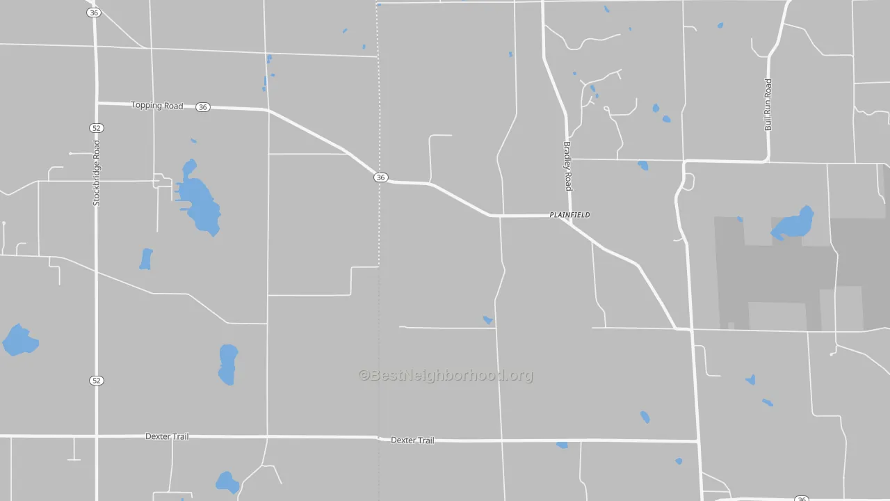 Transit Grade map of Plainfield, MI